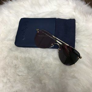 Le Specs Purple Tinted Aviator Sunglasses